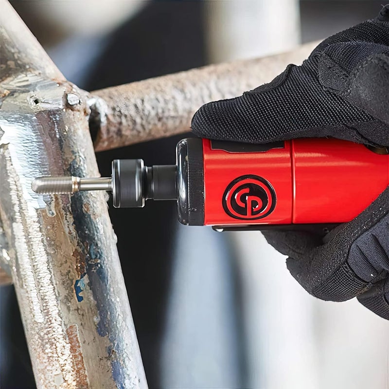 Chicago Pneumatic CP872 - Air Die Grinder Tool, Welder, Woodworking, Automotive Car Detailing, Stainless Steel Polisher, Heavy Duty, Straight, (6.4mm) - 1/4 Inch (6 mm), 0.63 HP / 470 W - 27000 RPM - Image 3